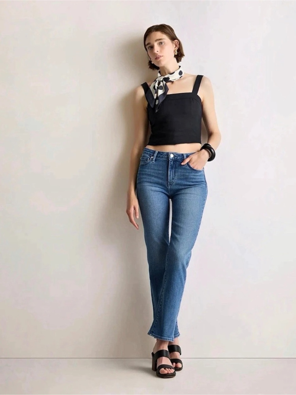 Quince Bella Stretch Straight Jeans Straight Leg Jeans Waist 28 Like New